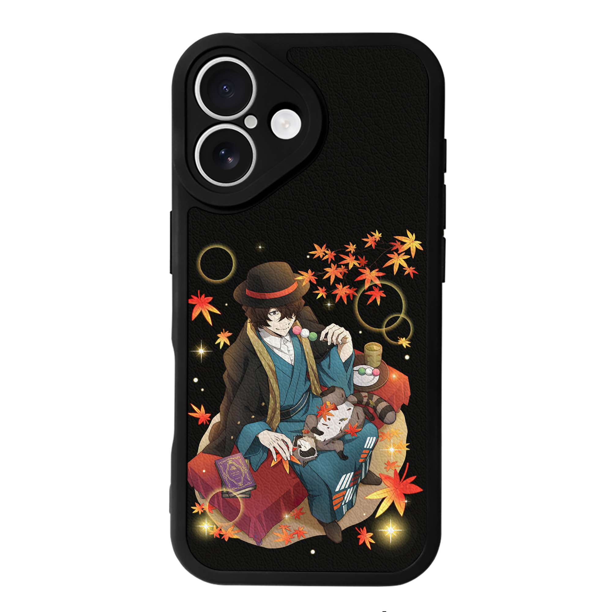 （画像用） 文豪ストレイドッグス Bungo Stray Dogs 【iPhone 16シリーズ対応】シリコンスマホケース（レザー調） 材質：シリコン